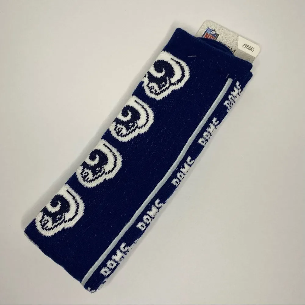 For Bare Feet Blue White NFL Throwback LA Rams Socks OSFM